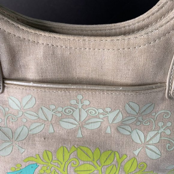 Vera Bradley Large Promenade Tote BAG WITH MATCHING WALLET "SITTIN' IN A TREE" - Picture 8 of 16